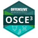 Distintivo de la certificación Offensive Security Certified Expert 3 (OSCE³)