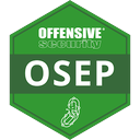 Distintivo de la certificación Offensive Security Experienced Penetration Tester (OSEP)