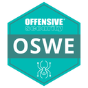 Distintivo de la certificación Offensive Security Web Expert (OSWE)